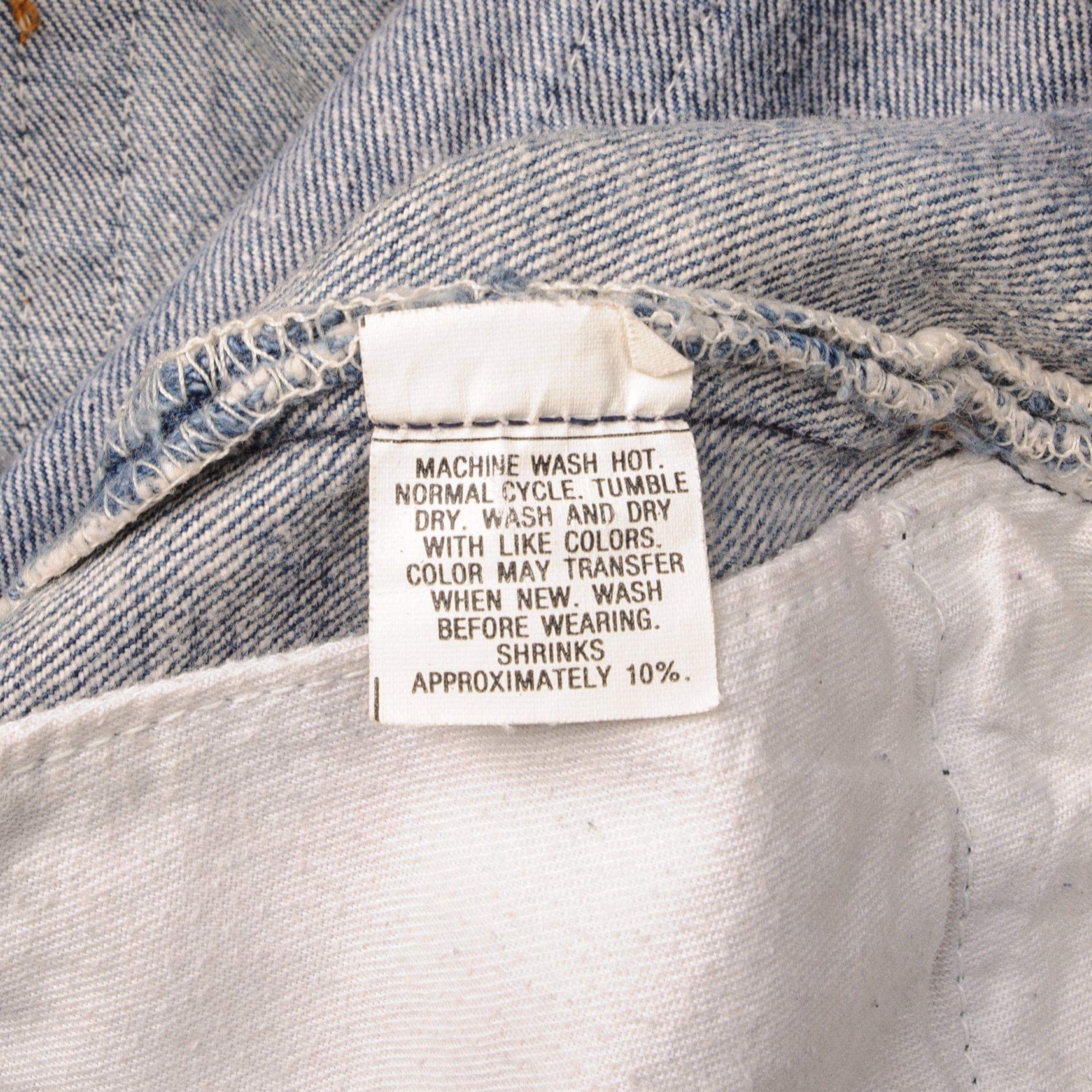 Levi's 501 Label Tag 1985-1988 80s 1980s