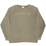 Vintage Nike Athletics Spellout Green Sweatshirt 1990S Size XL Made In Usa