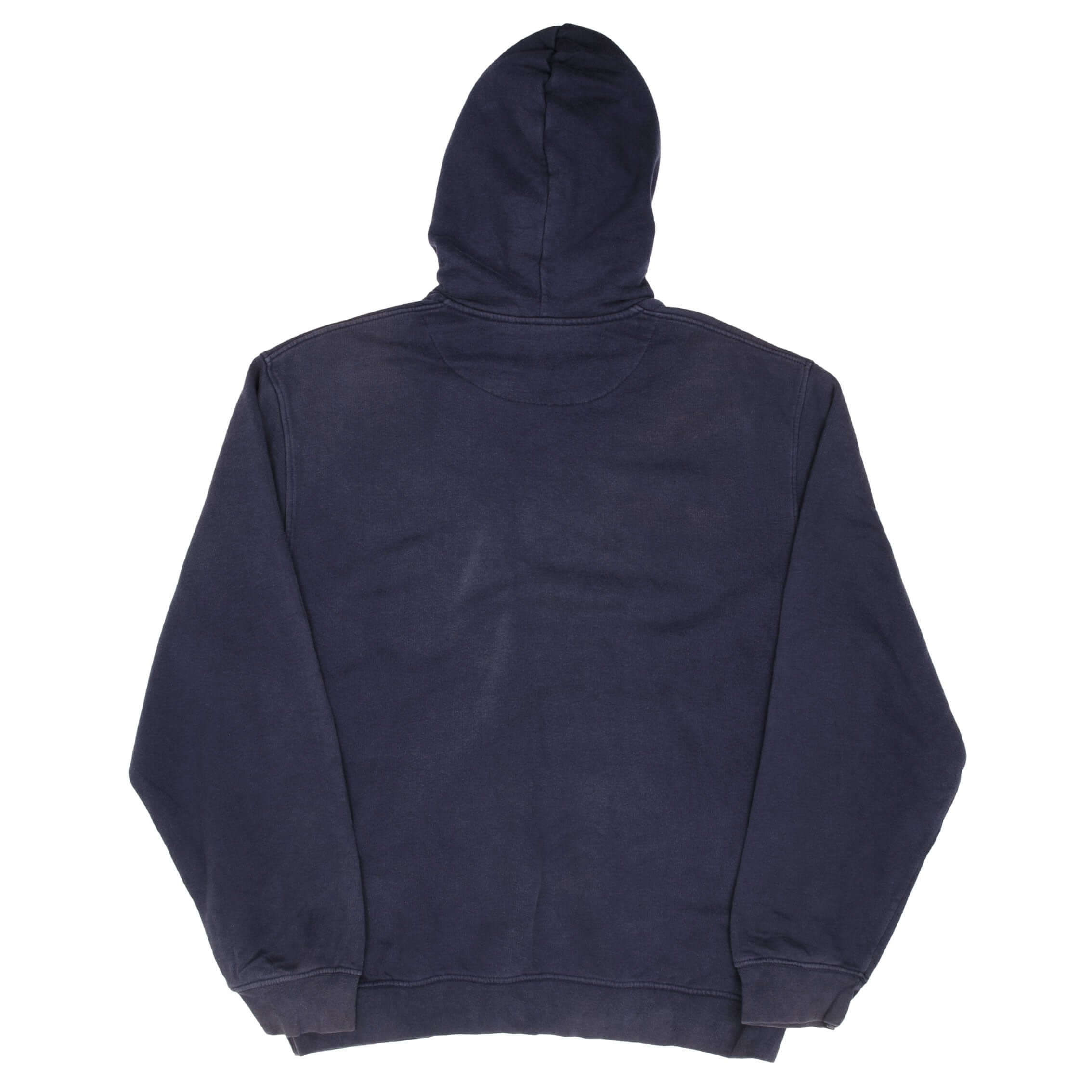 Vintage Nike Classic Swoosh Navy Hoodie Sweatshirt 2000S Size Medium