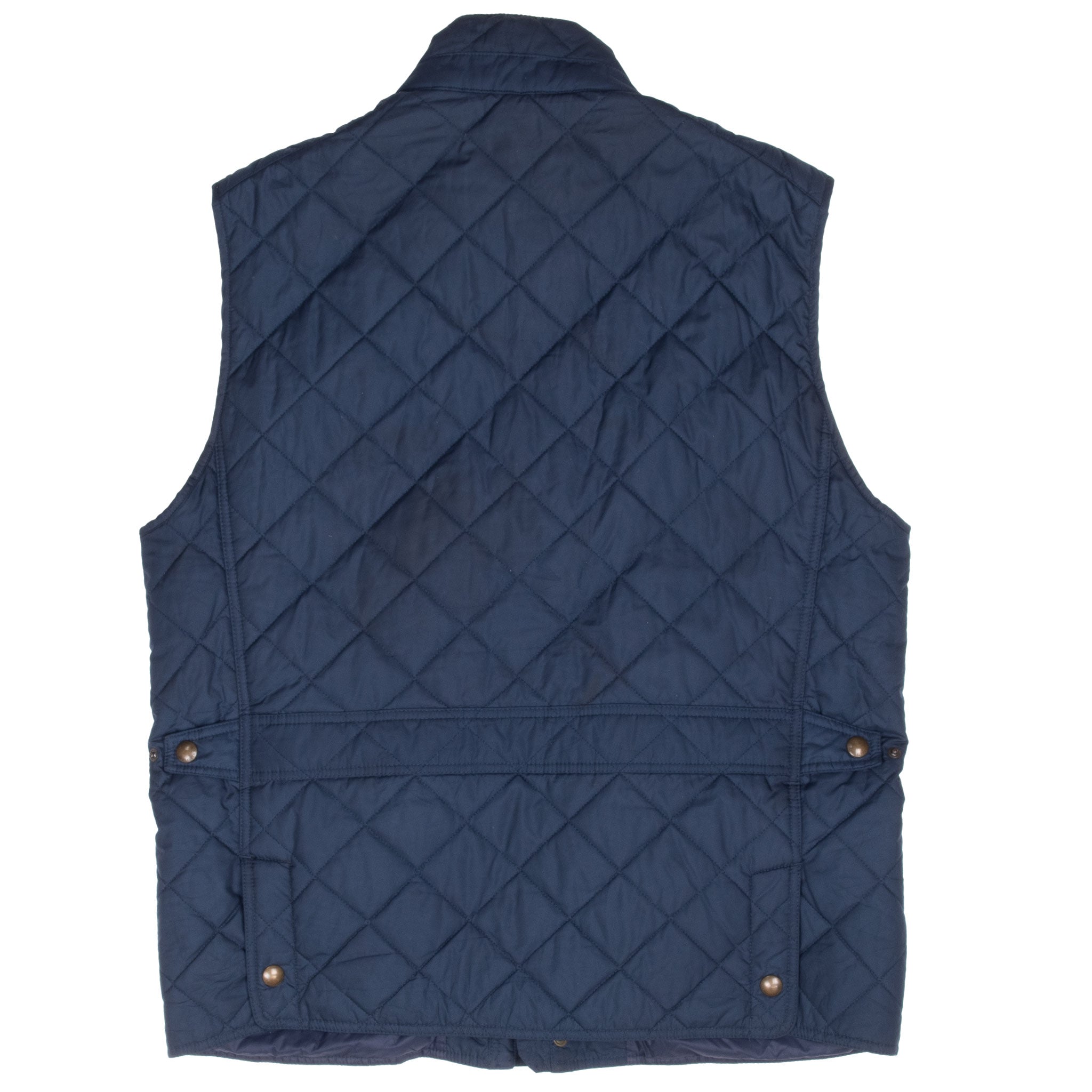 Vintage Polo Ralph Lauren Blue Quilted Vest Jacket Size Large