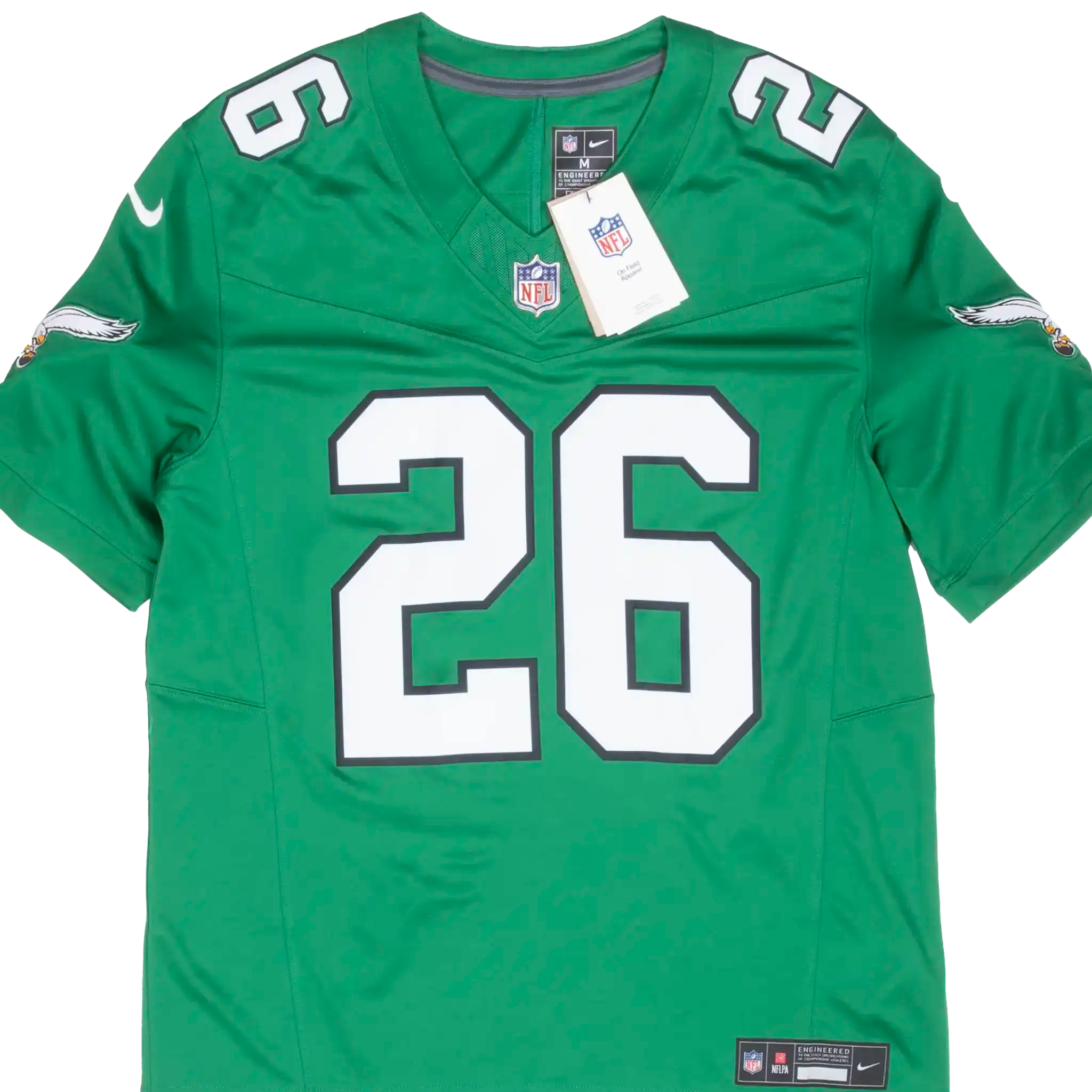 VINTAGE NFL PHILADELPHIA EAGLES BARKLEY #26 NIKE JERSEY MEDIUM 2021 DEADSTOCK