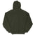 Vintage Russell Athletic Blank Khaki Green Hoodie Sweatshirt 1990S Size 2XL