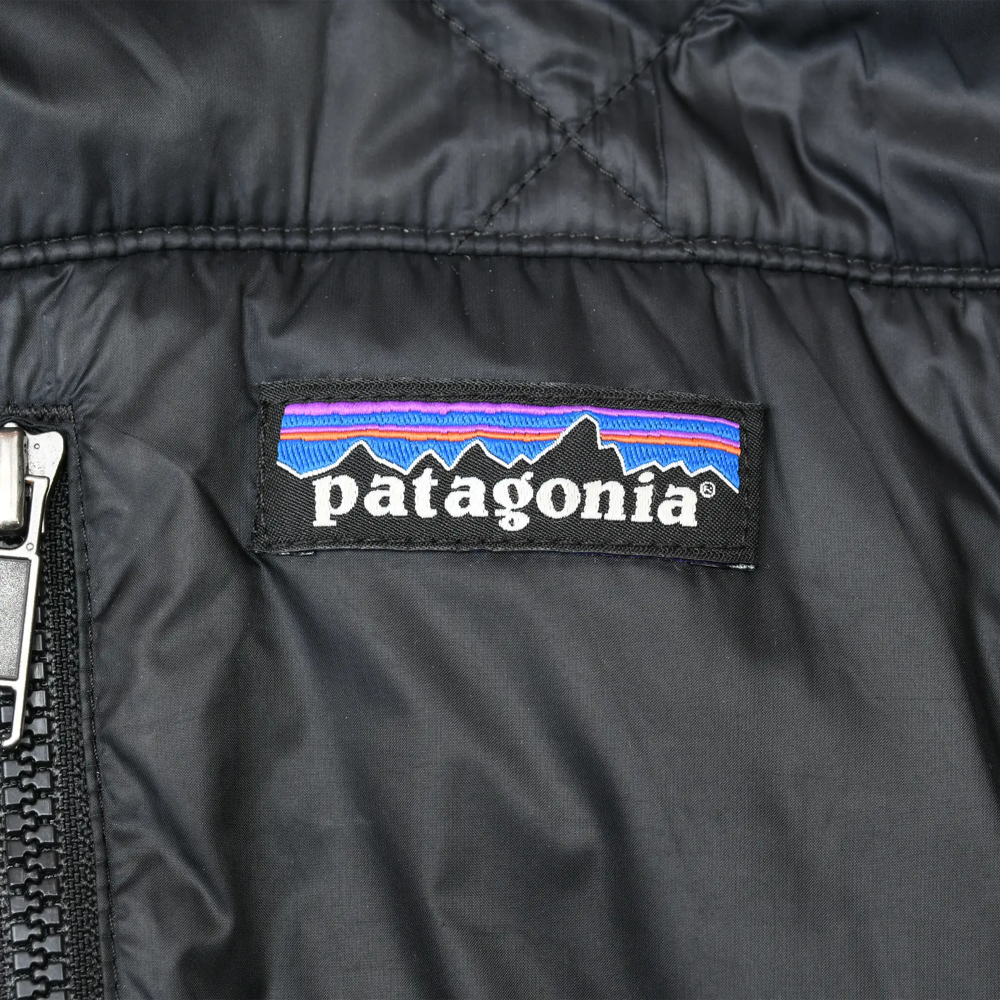 Patagonia logo label inside black Radalie parka