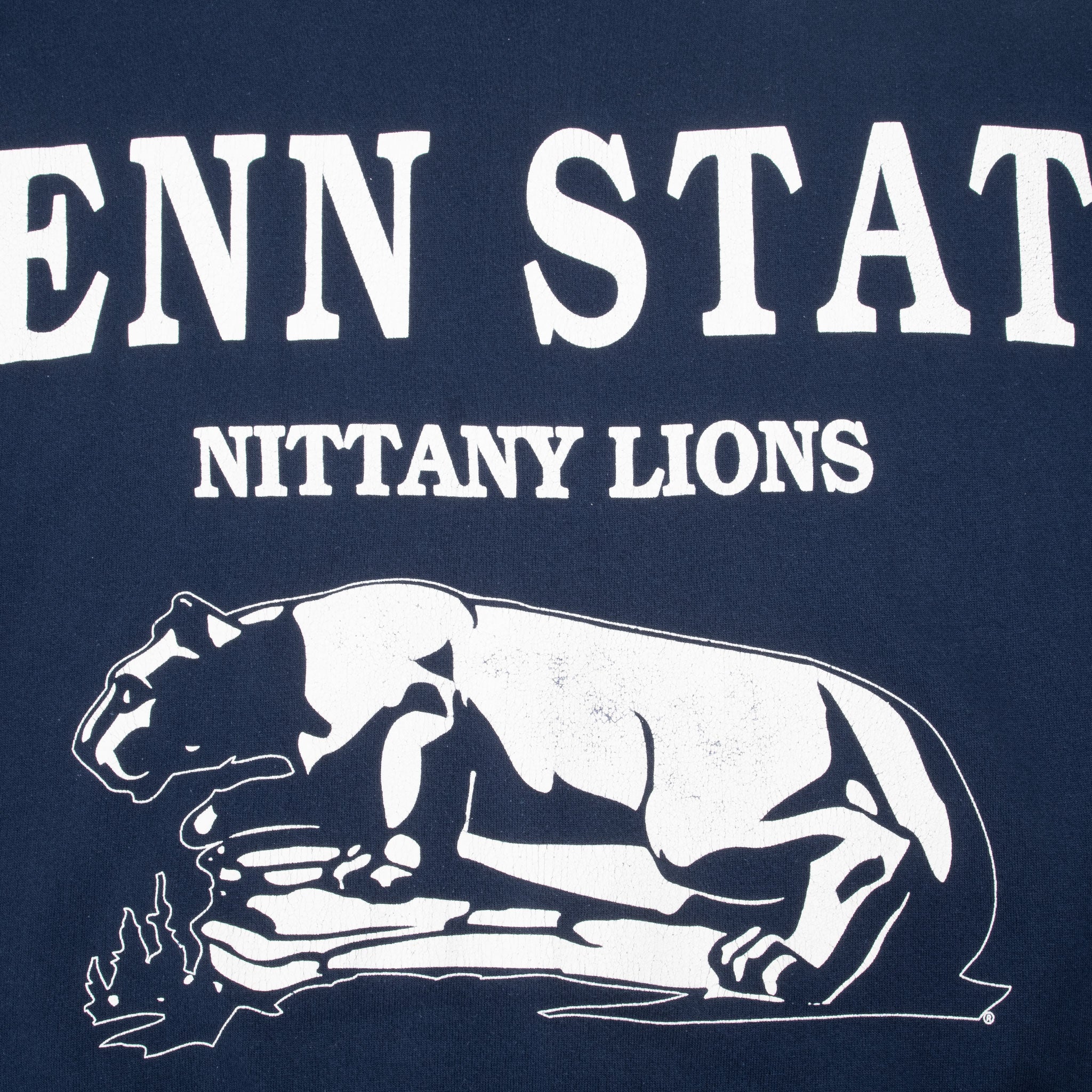 Vintage Ncaa Penn State University All Over Print Sweatshirt Size XL Made In Usa