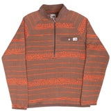 Vintage The North Face Brown Pullover Fleece Jacket 2000S Size Medium