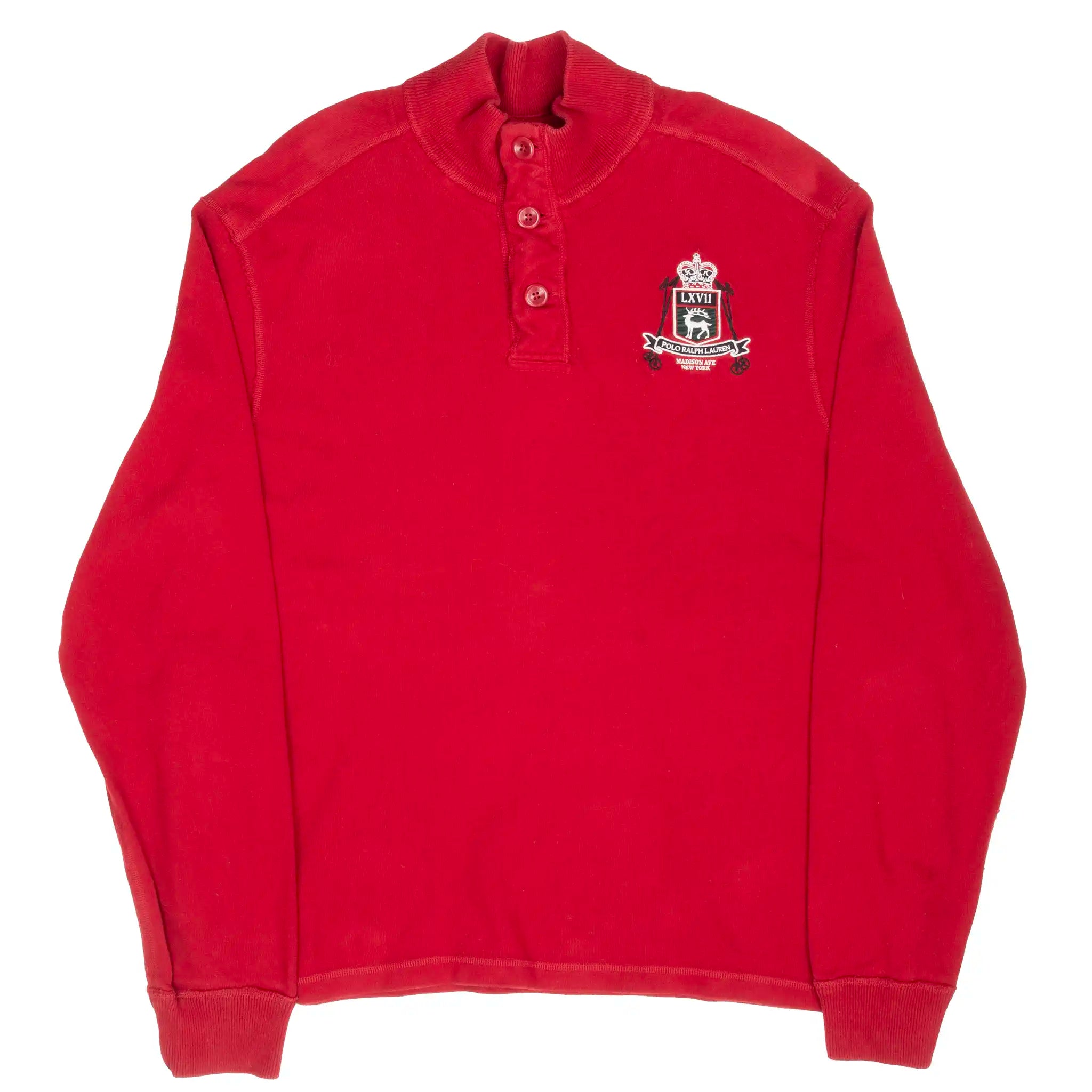 VINTAGE POLO RALPH LAUREN MADISON AVE HENLEY TURTLENECK SWEATER 1990S 2XL