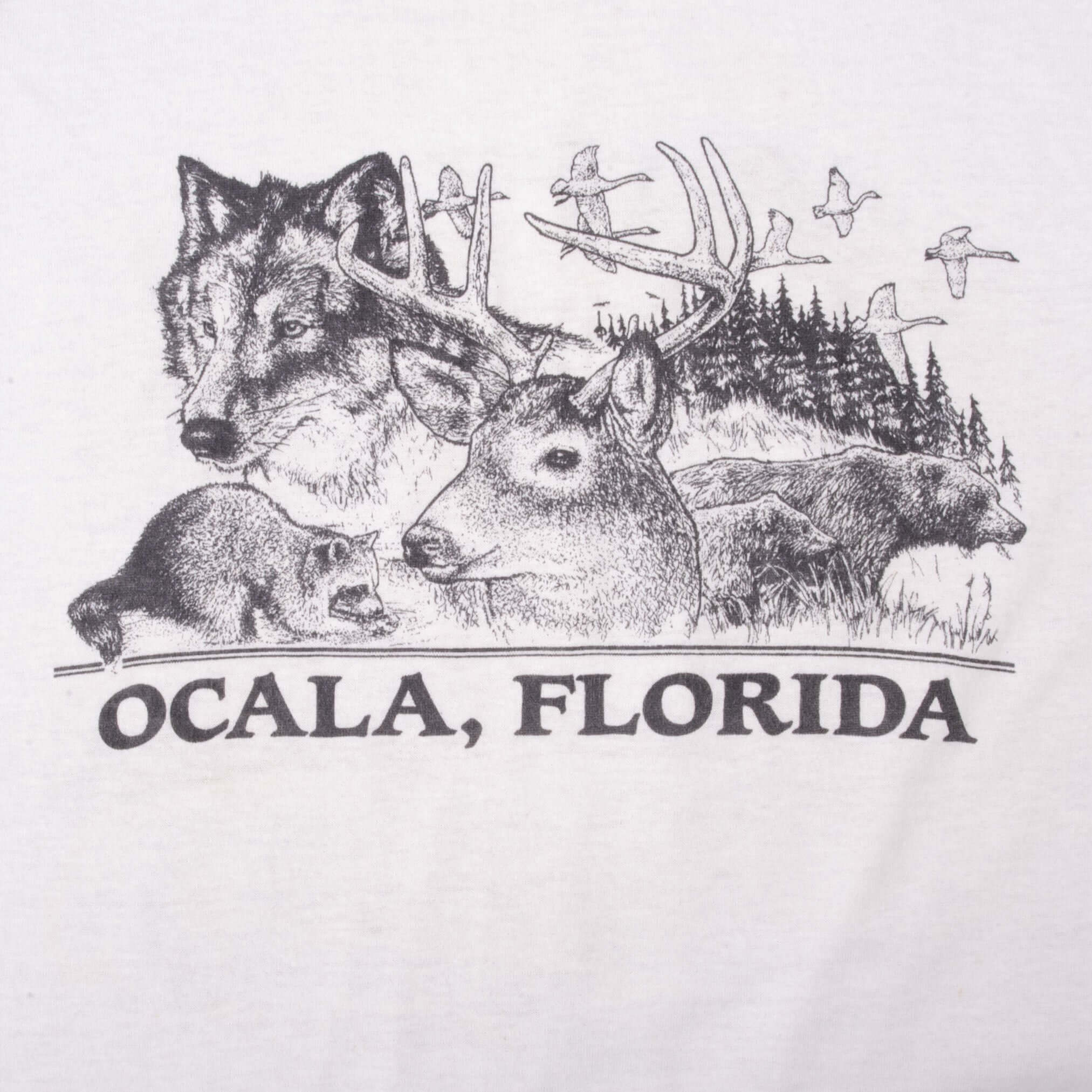 Vintage 3D Emblem Down To Earth Black Panther Tee Shirt 1990 Size Medium Made In USA With Single Stitch Sleeves