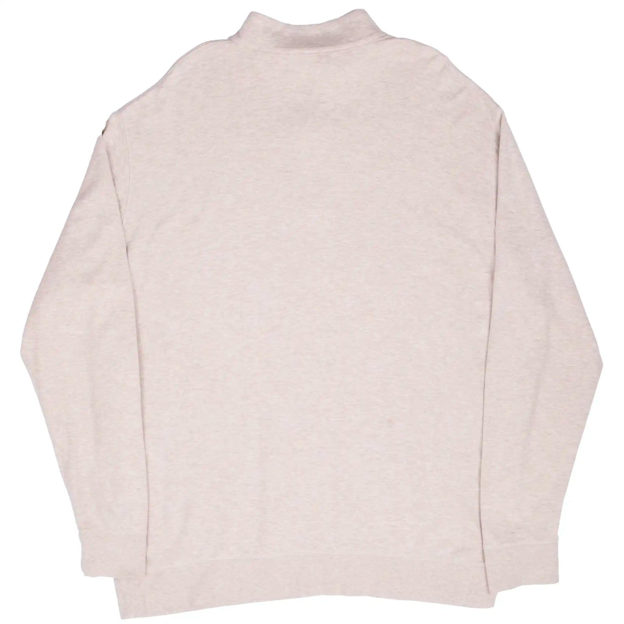 VINTAGE POLO RALPH LAUREN BEIGE QUARTER 1/4 ZIP SWEATER SIZE XL TALL