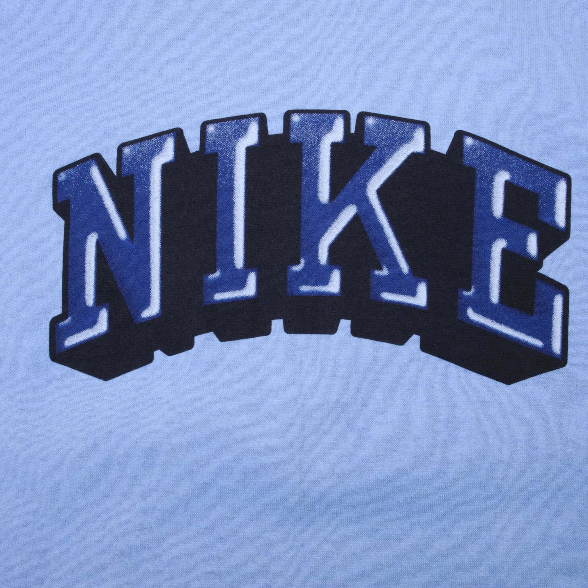 Vintage Nike Spell Out Light Blue Tee Shirt 2000s Size Medium