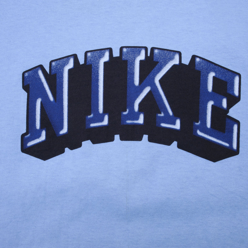 Vintage Nike Spell Out Light Blue Tee Shirt 2000s Size Medium