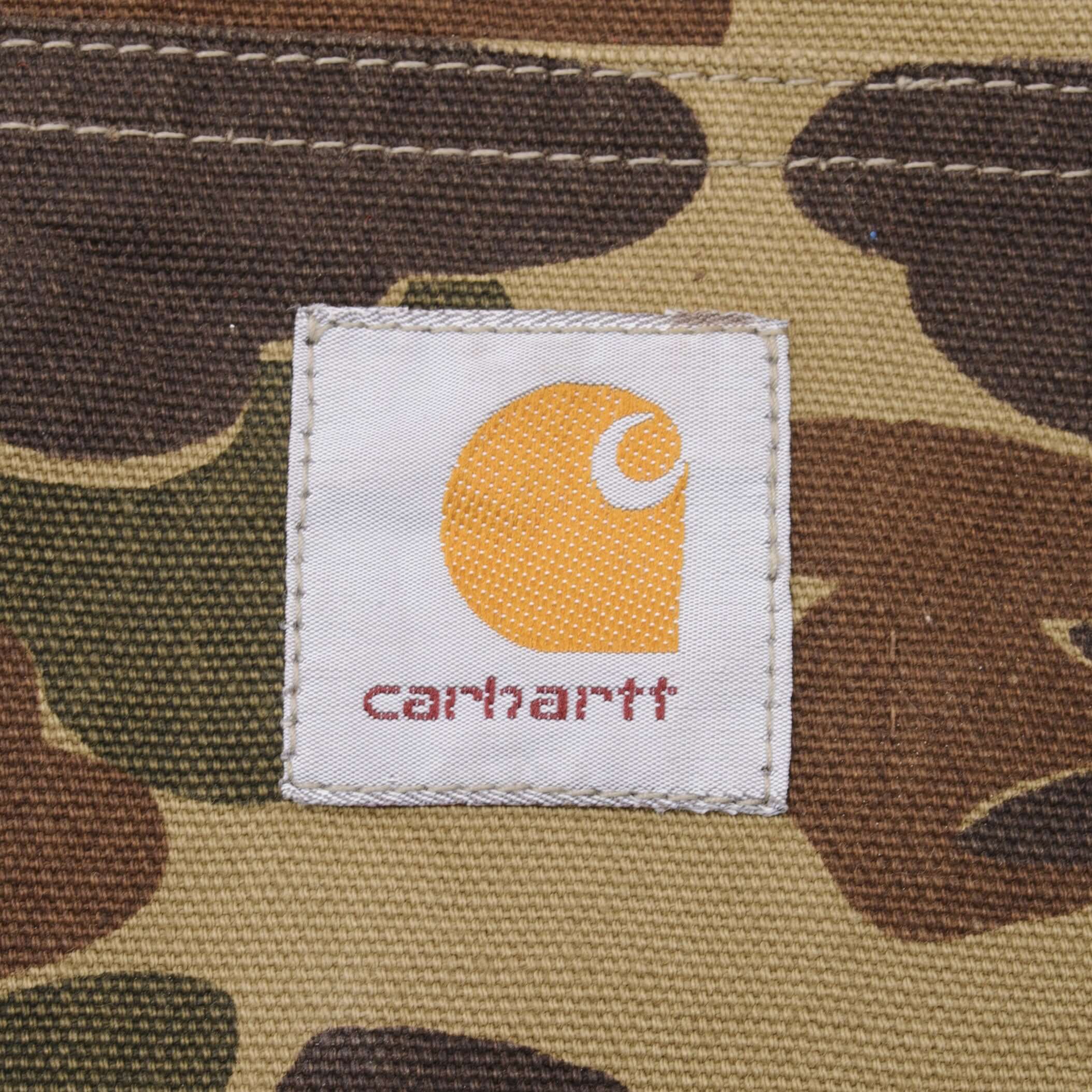 Vintage Carhartt Duck Camo Hunter Jacket Cu253 Size 2XL Made In USA