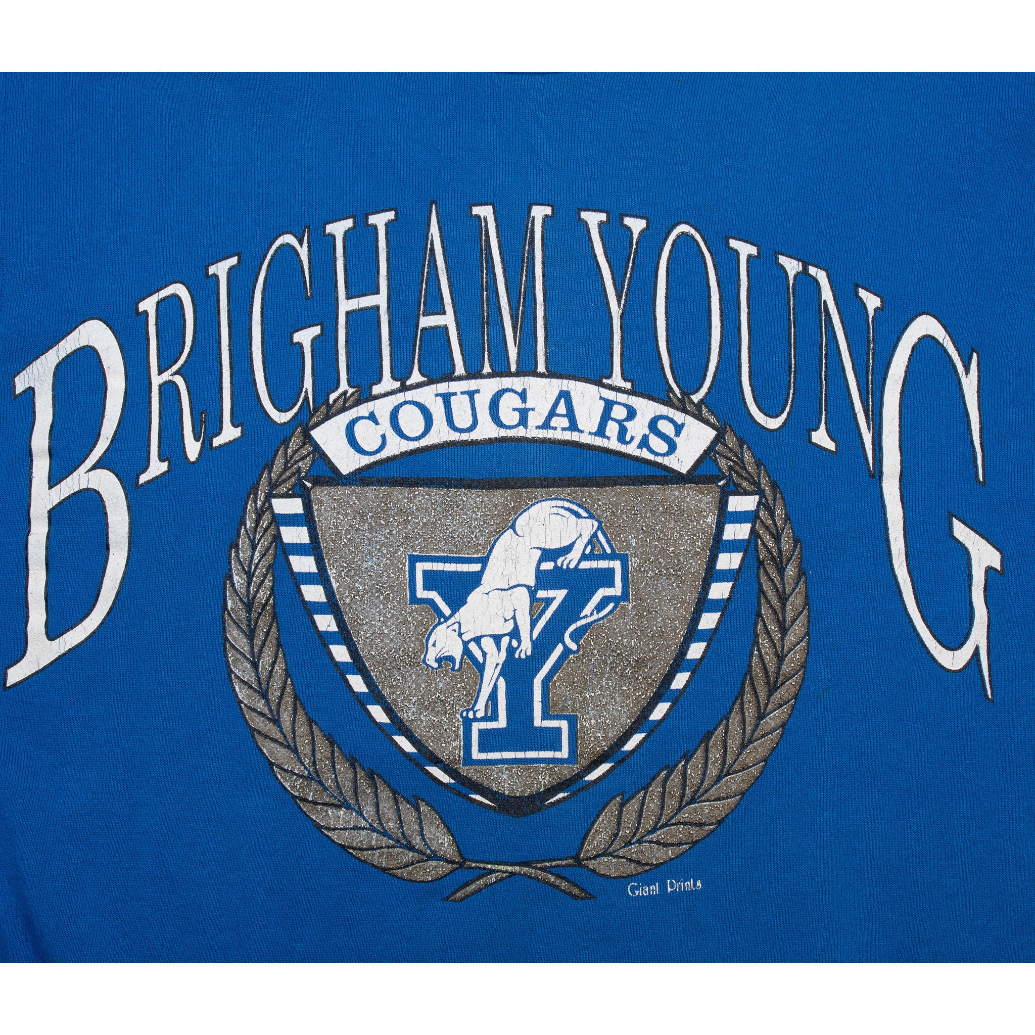 Vintage Ncaa Byu Brigham Young Cougars Sweatshirt 1990S Size Medium