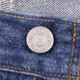 Beautiful Indigo Levis 501 Jeans Made in USA with Dark Blue Wash  Size on tag 36x32 actual size 34x29  Back Button #653