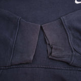 Vintage Nike Classic Swoosh Navy Hoodie Sweatshirt 2000S Size Medium