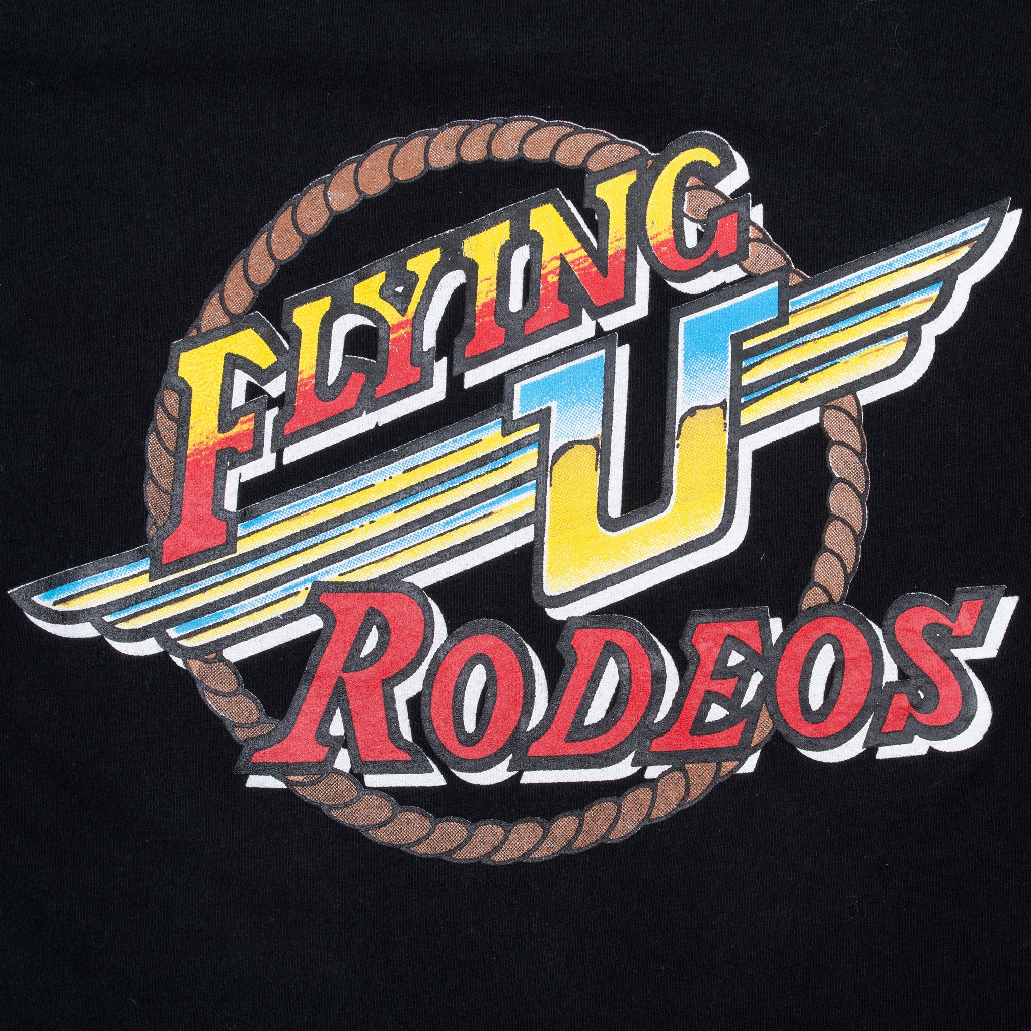 Vintage Flying U Rodeos Tee Shirt 1990S Size Small Made In Usa