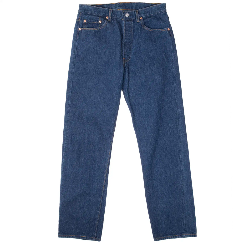 VINTAGE LEVIS 501 INDIGO BLUE DARK WASH JEANS 1980S SIZE 32X31 MADE IN USA