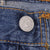 Beautiful Indigo Levis 501 Jeans Made in USA with Dark Blue Wash  Size on tag 38x30 Back Button #553