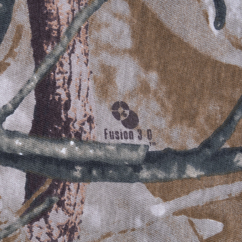 Vintage Hunting Fusion 3D Camo Long Sleeve Pocket Tee Shirt Size XL