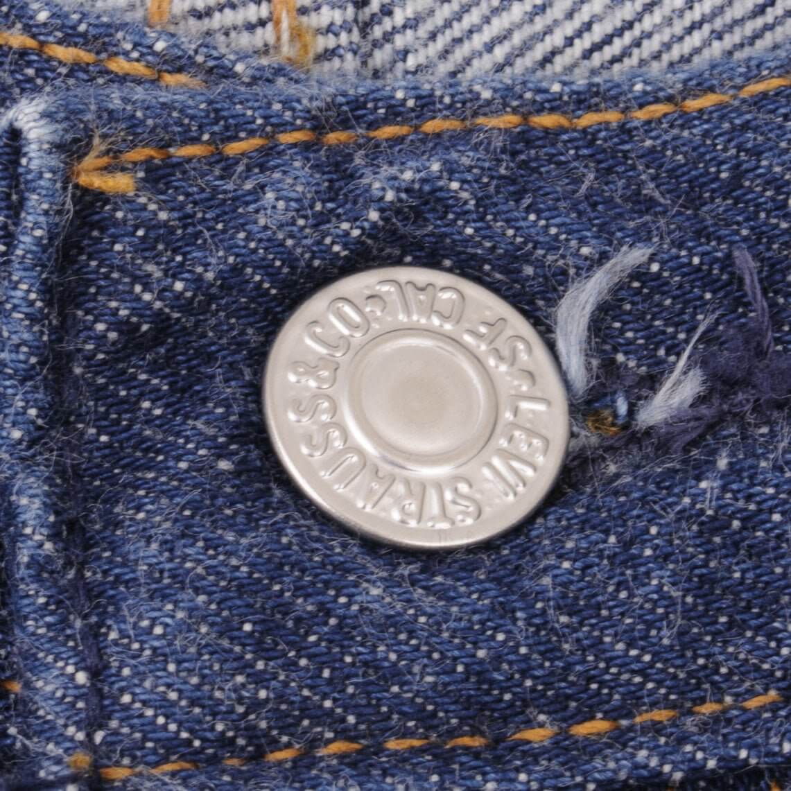 Beautiful Indigo Levis 501 1980S Jeans Made in USA with Dark Blue Wash  Size on tag 38x30 actual size 36x30  Back Button #520