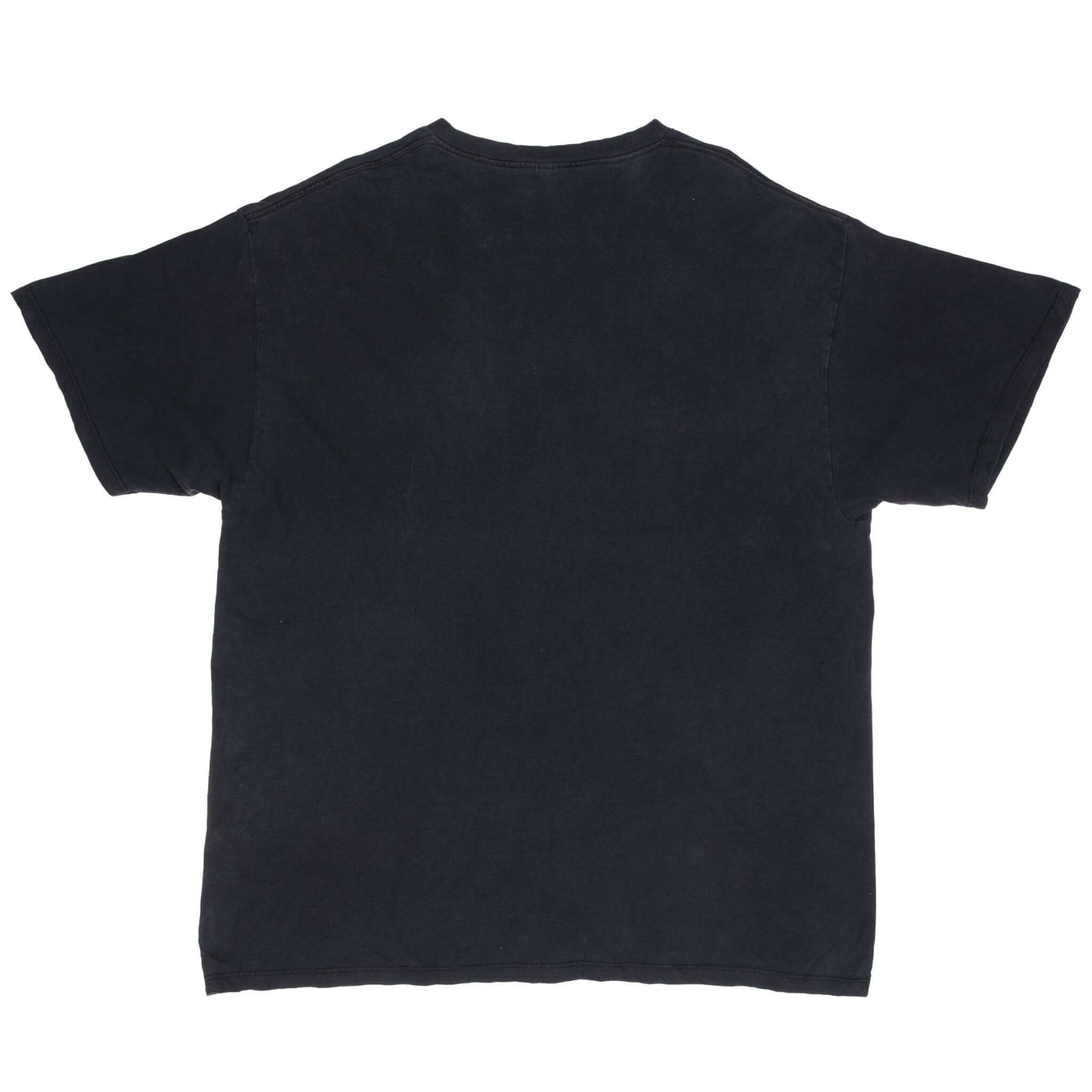 VINTAGE NIKE CLASSIC SWOOSH BLACK TEE SHIRT 1990S SIZE XL MADE IN USA