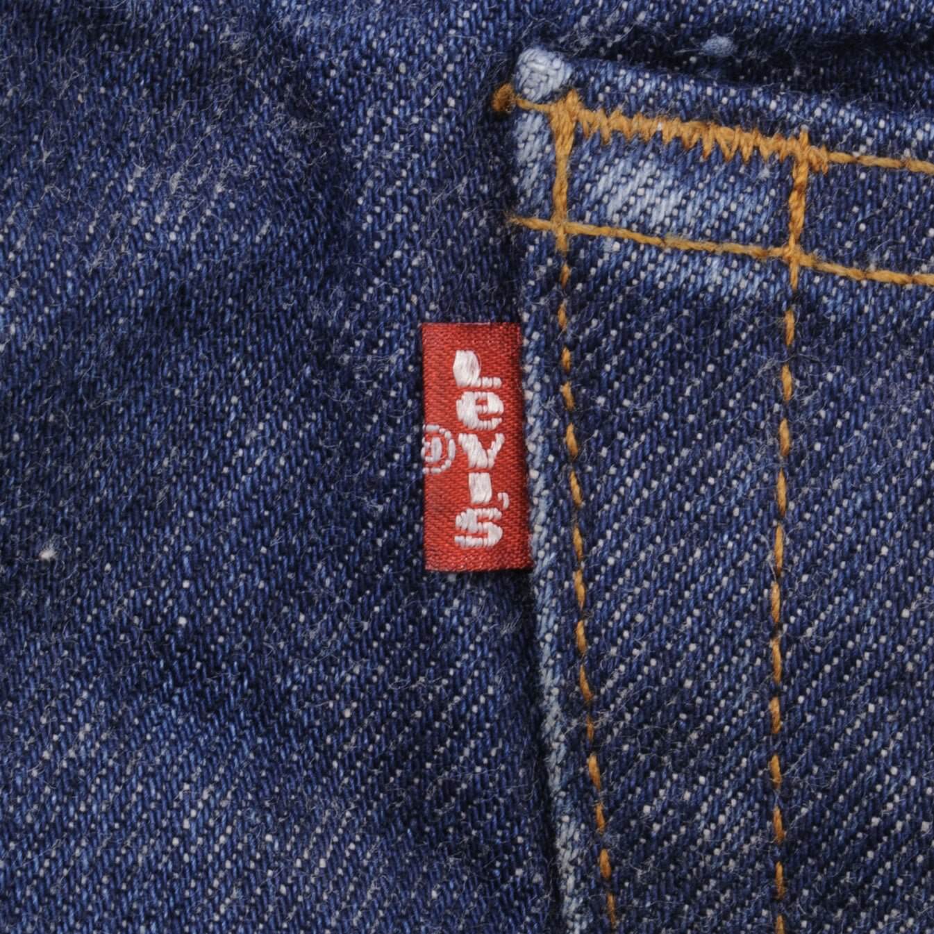 Beautiful Indigo Levis 501 1980S Jeans Made in USA with Dark Blue Wash  Size on tag 40x32 actual size 38x30  Back Button #501