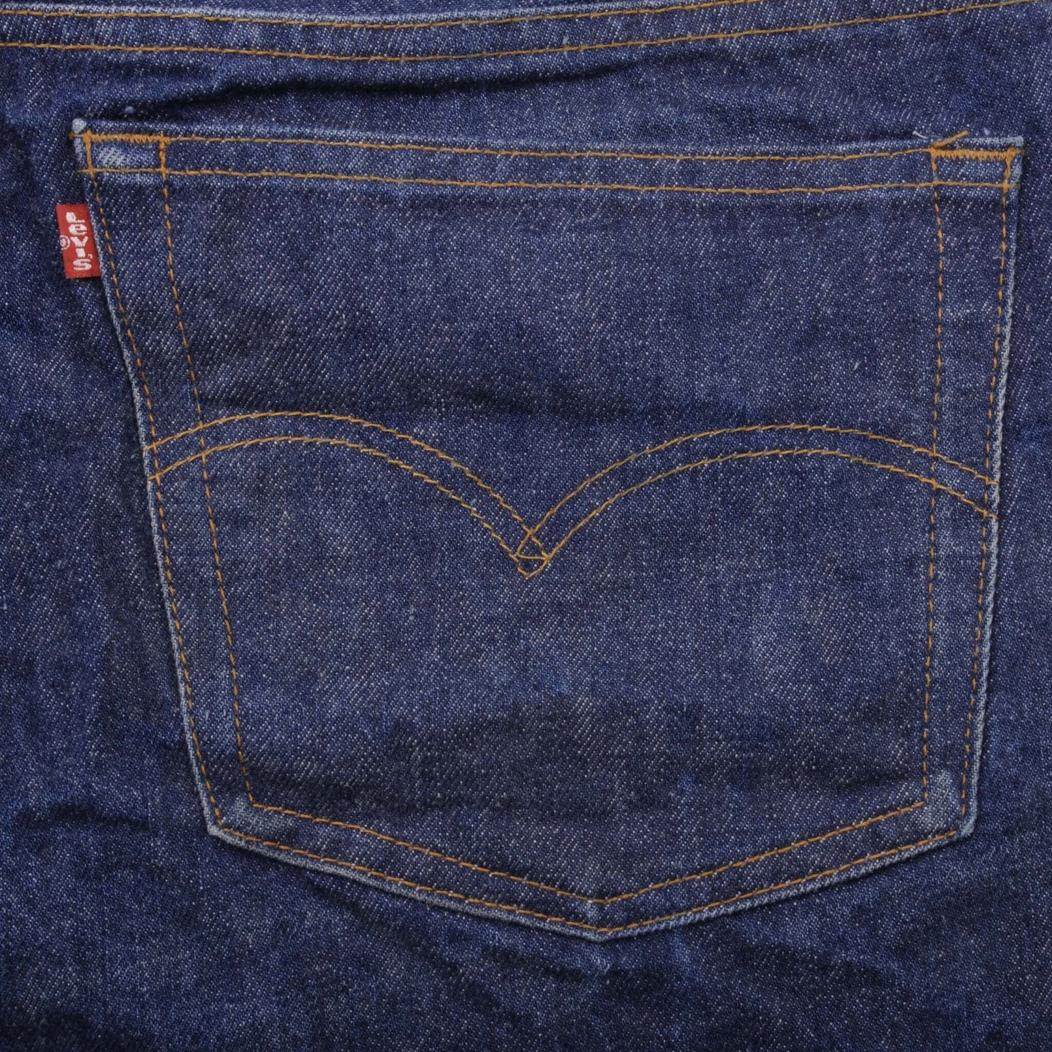 Beautiful Indigo Levis 501 1980S Jeans Made in USA with Dark Blue Wash  Size on tag 40x32 actual size 38x30  Back Button #501