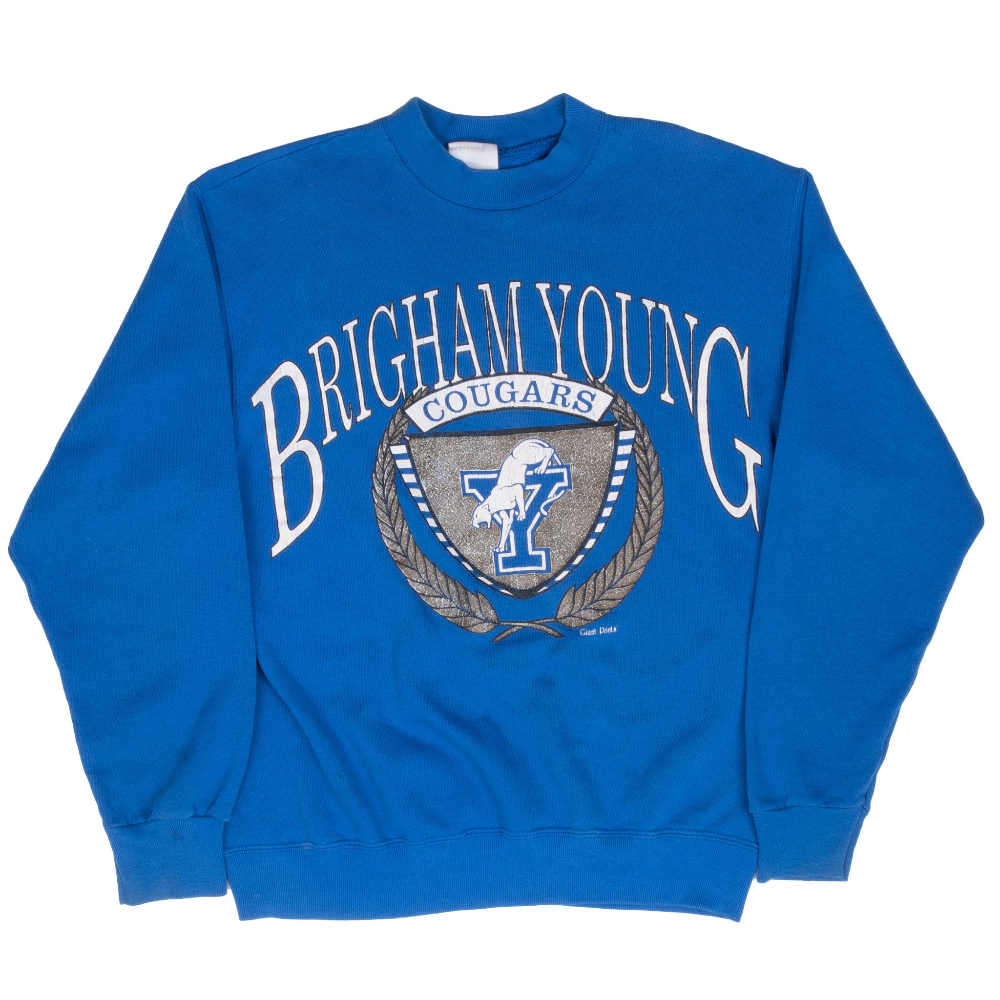 Vintage Ncaa Byu Brigham Young Cougars Sweatshirt 1990S Size Medium