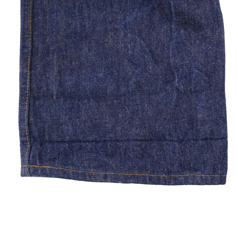 Beautiful Indigo Levis 501 1980S Jeans Made in USA with Dark Blue Wash  Size on tag 40x32 actual size 38x30  Back Button #501
