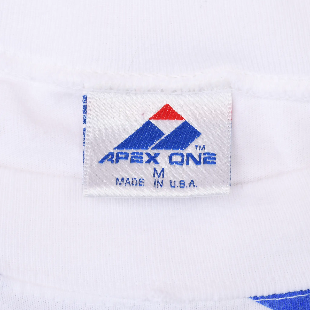 Apex One neck tag marked size M and Made in U.S.A.