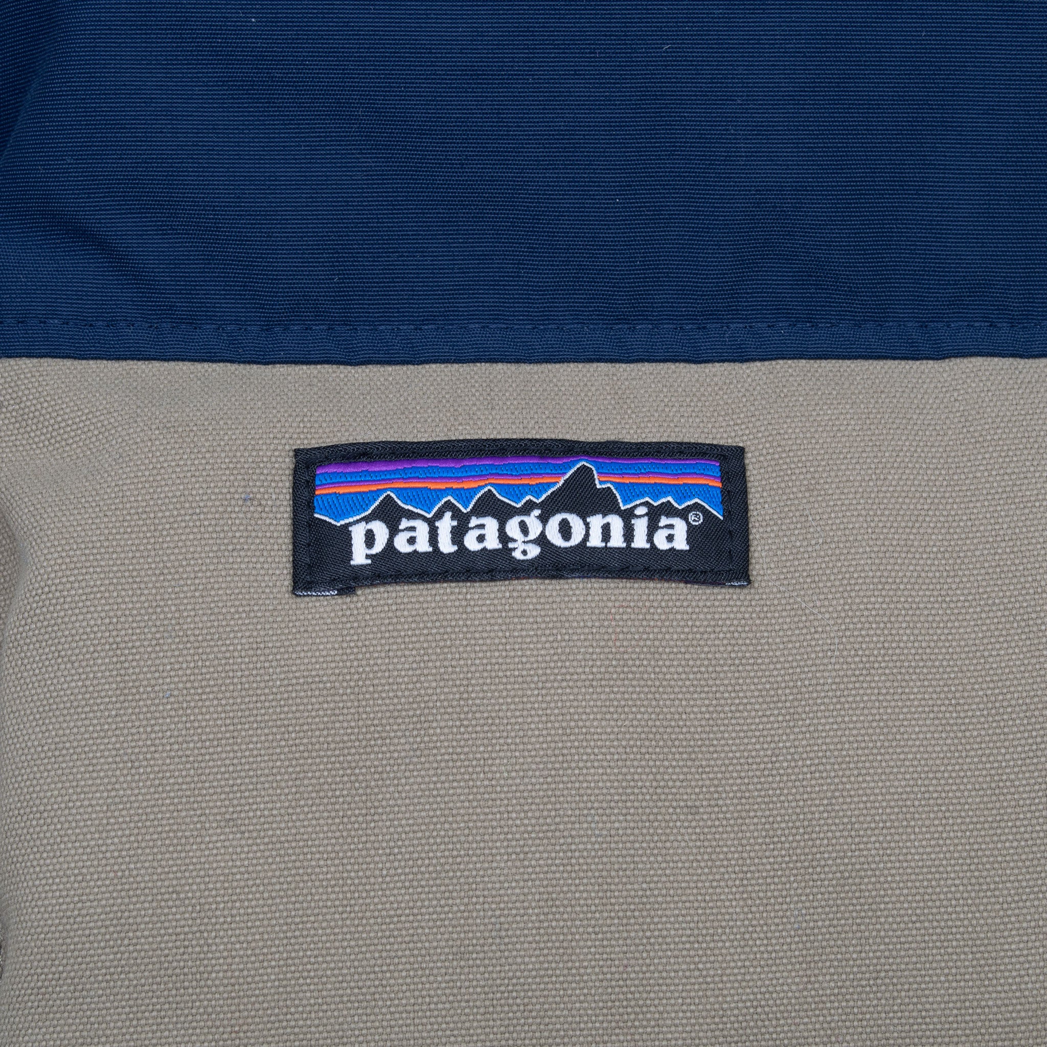 Vintage Patagonia Bivy Down Vest Blue And Beige Jacket Size Large