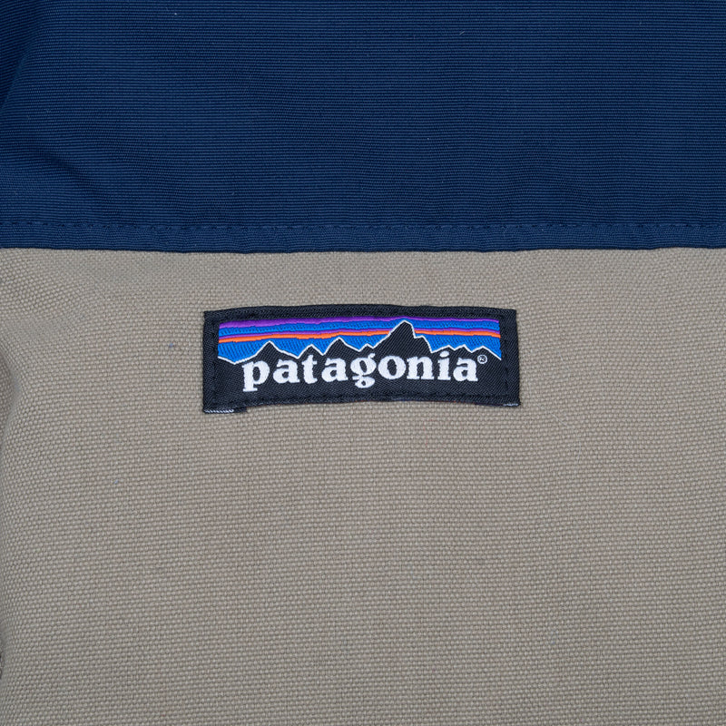 Vintage Patagonia Bivy Down Vest Blue And Beige Jacket Size Large
