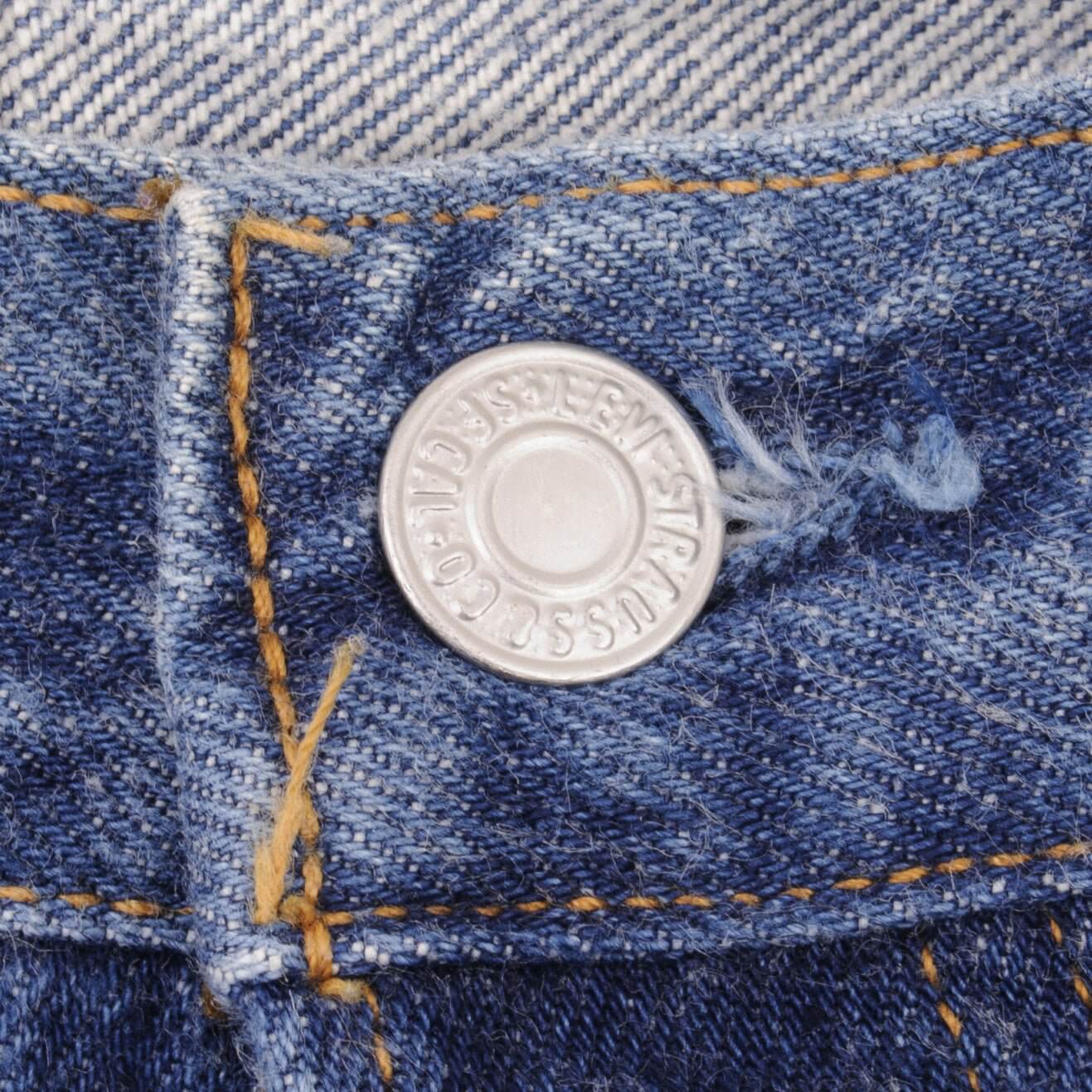 Beautiful Indigo Levis 501 1990S Jeans Made in USA with Dark Blue Wash  Size on tag 38x36 actual size 36x36 Back Button #522