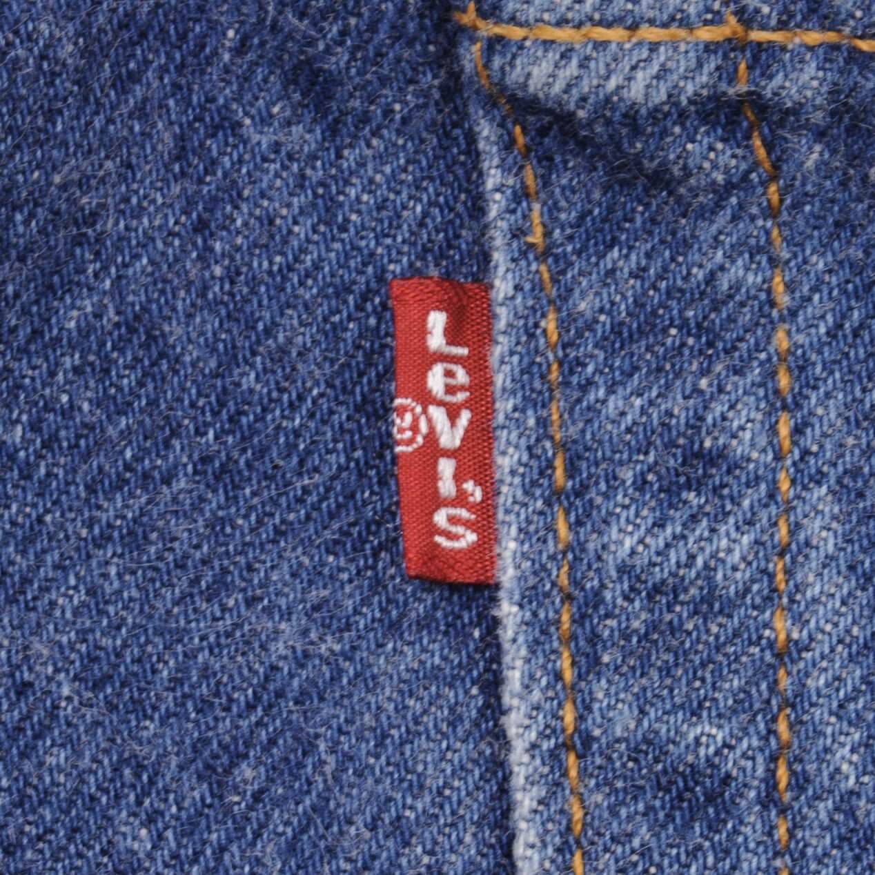 Beautiful Indigo Levis 501 1990S Jeans Made in USA with Dark Blue Wash  Size on tag 38x36 actual size 36x36 Back Button #522