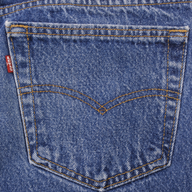 Beautiful Indigo Levis 501 Jeans 1980s Made in USA with Medium Light Wash.  Size on tag 36X30 Actual Size 35X30  Back Button #522