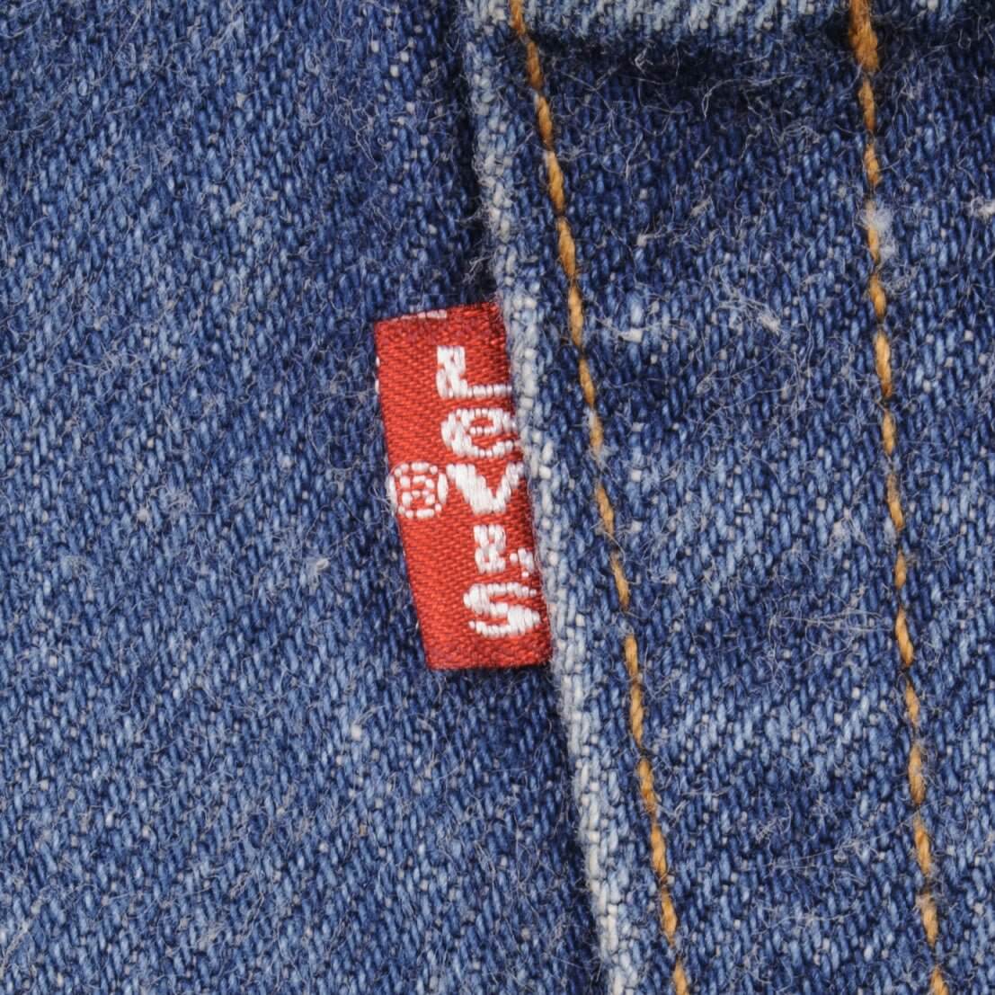 Beautiful Indigo Levis 501 1980S Jeans Made in USA with Dark Blue Wash  Size on tag 36x36 actual size 34x32 Back Button #544