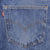 Beautiful Indigo Levis 501 Jeans 1980s Made in USA with Medium Light Wash.  Size on tag 35X30 Actual Size 34X28 Back Button #653