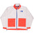 The North Face Color Block Full Zip White Soft Fleece Jacket Size Medium