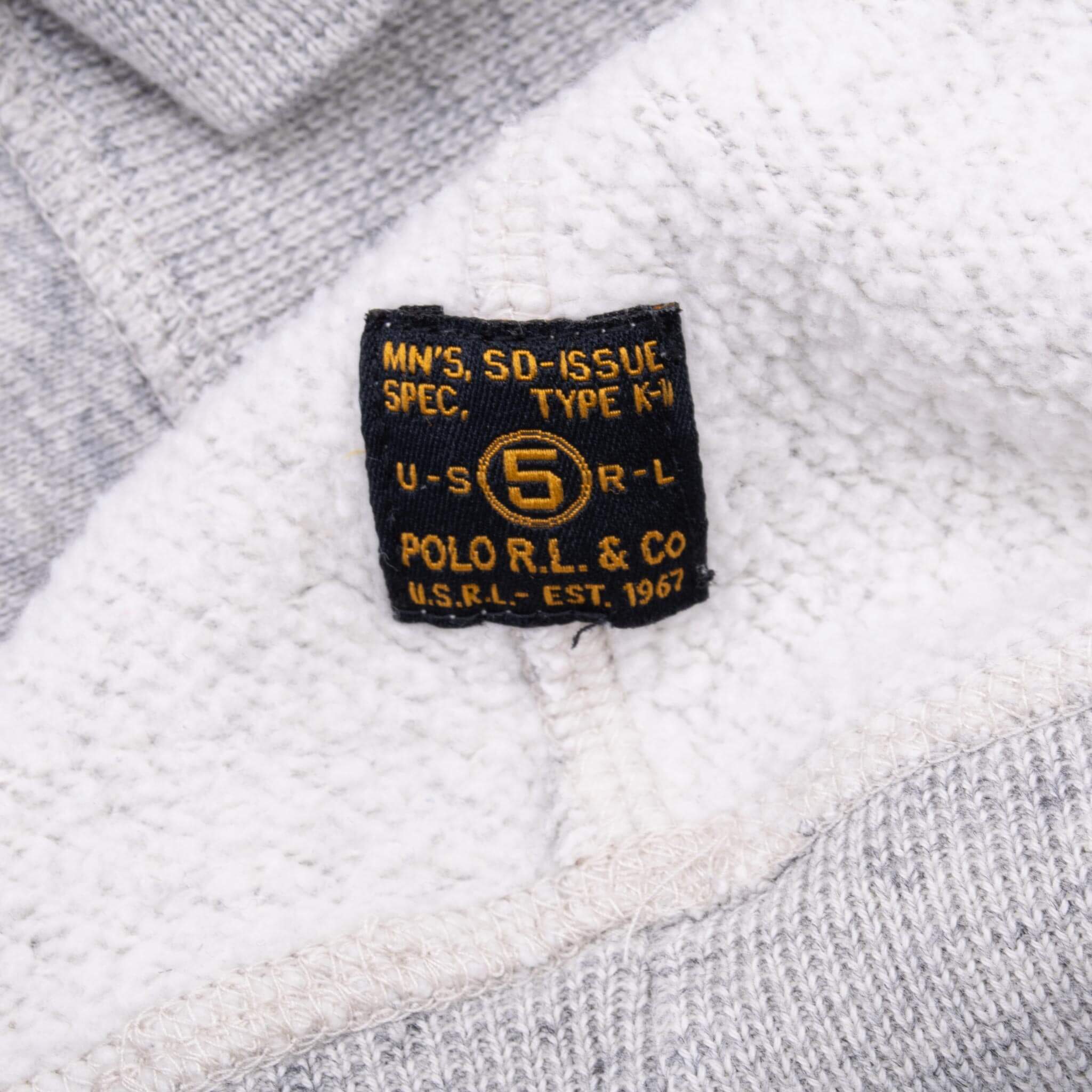 Vintage Polo Ralph Lauren Usmc Grey Sweatshirt Size XL