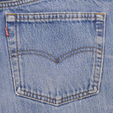Beautiful Indigo Levis 501 Jeans 1980s Made in USA with Light Wash With Light Whiskers  Size on tag 36X34 Actual Size 35X33  Back Button #553