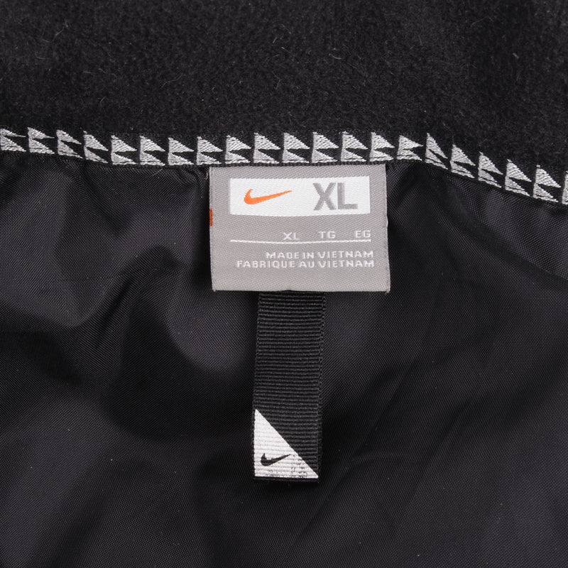 Vintage Nike Swoosh Black Puffer Vest Jacket 2000S Size Xl