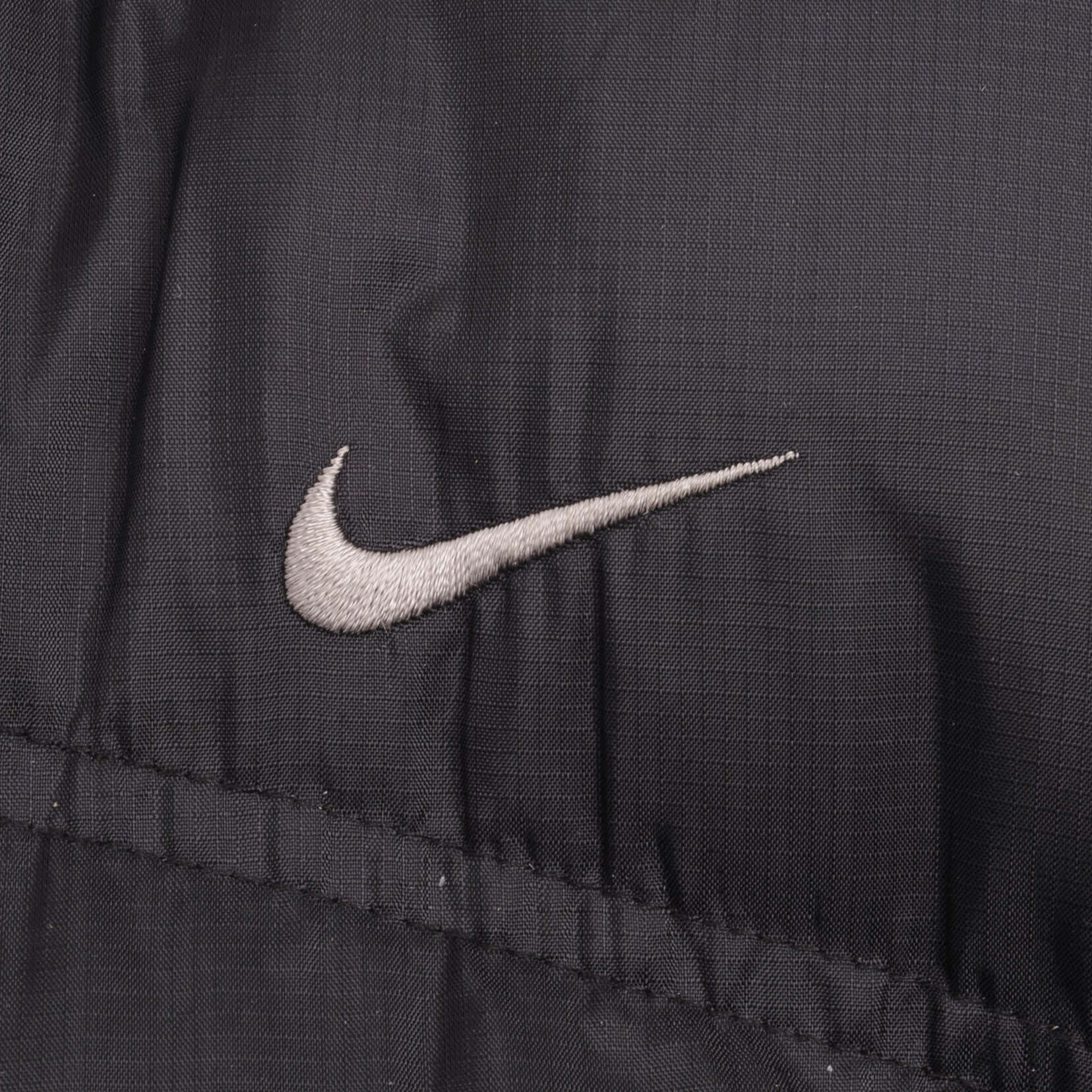 Vintage Nike Swoosh Black Puffer Vest Jacket 2000S Size Xl