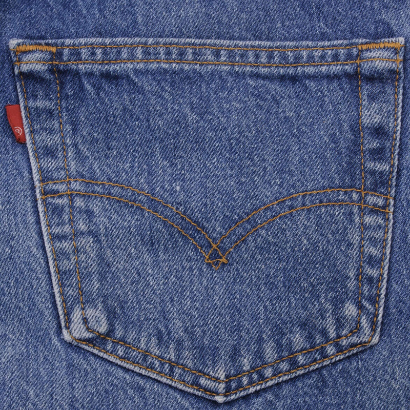 Beautiful Indigo Levis 501 Jeans 1980s Made in USA with Medium Wash  Size on tag 35X31 Actual Size 34X29 Back Button #524