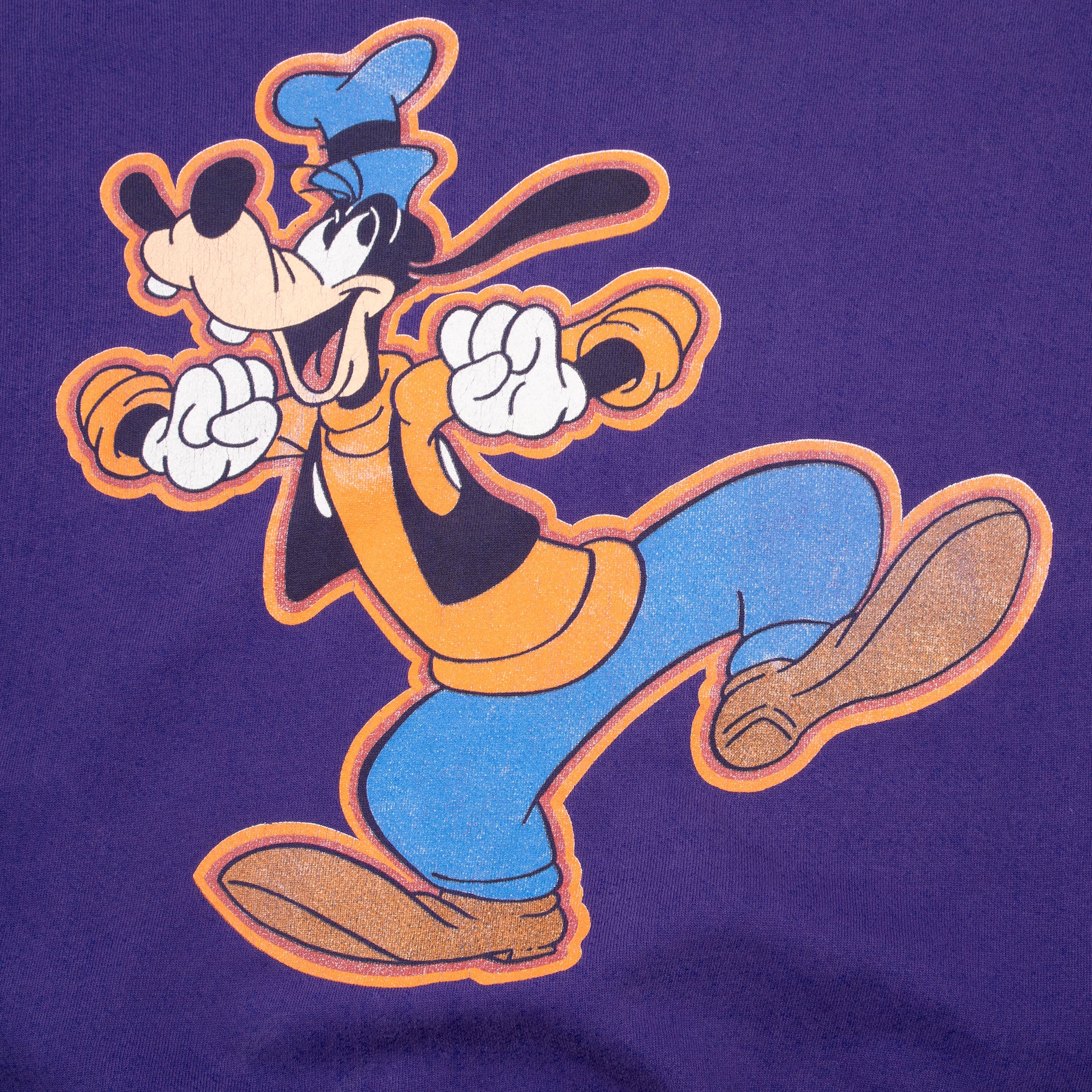 Vintage Disney Goofy Purple Sweatshirt 1990S Size Medium