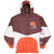 Vintage Nfl Cleveland Browns Hooded Windbreaker Jacket 1990S Size Large