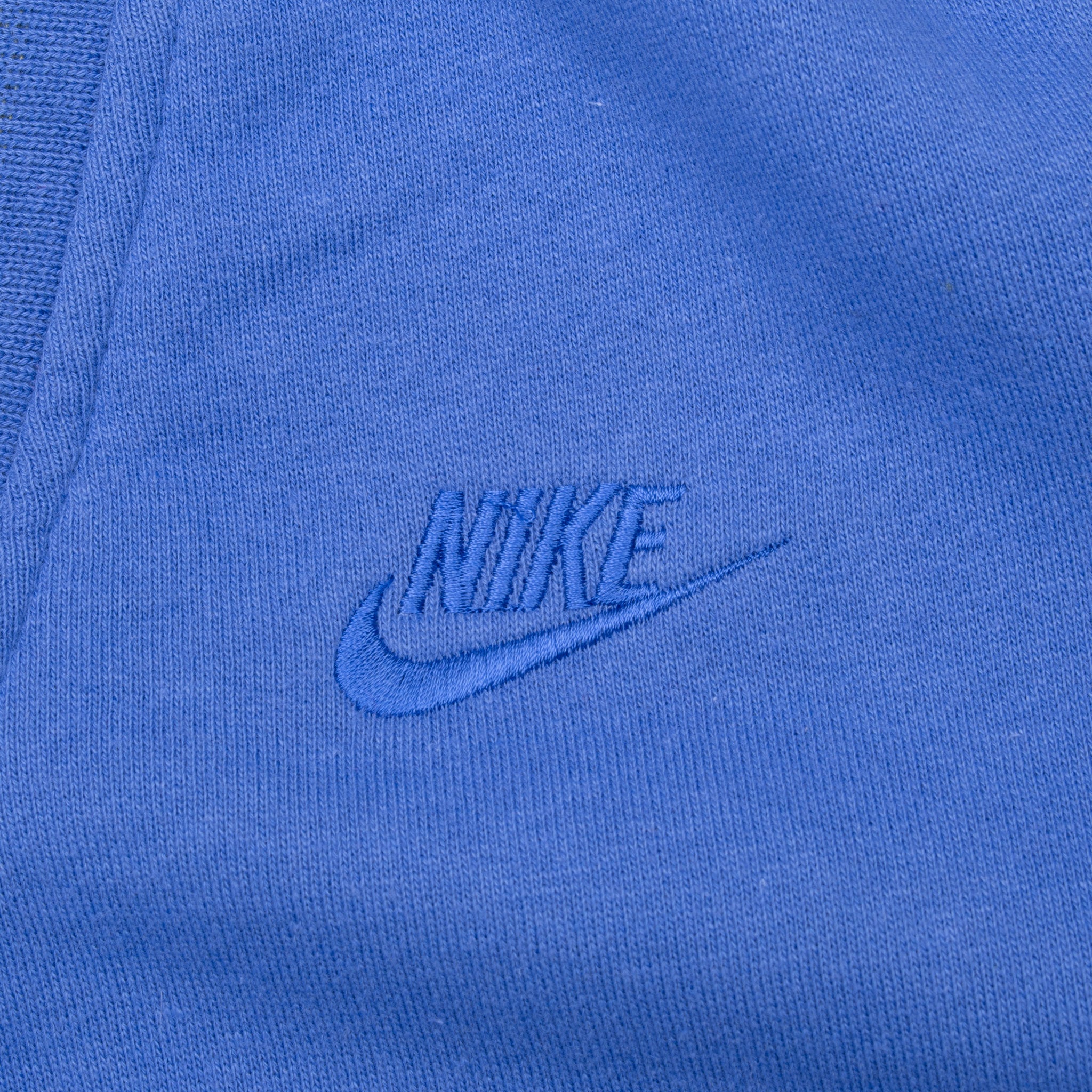 Vintage Nike Blue Classic Swoosh Sleeveless Vest Sweatshirt 1980S Size Large