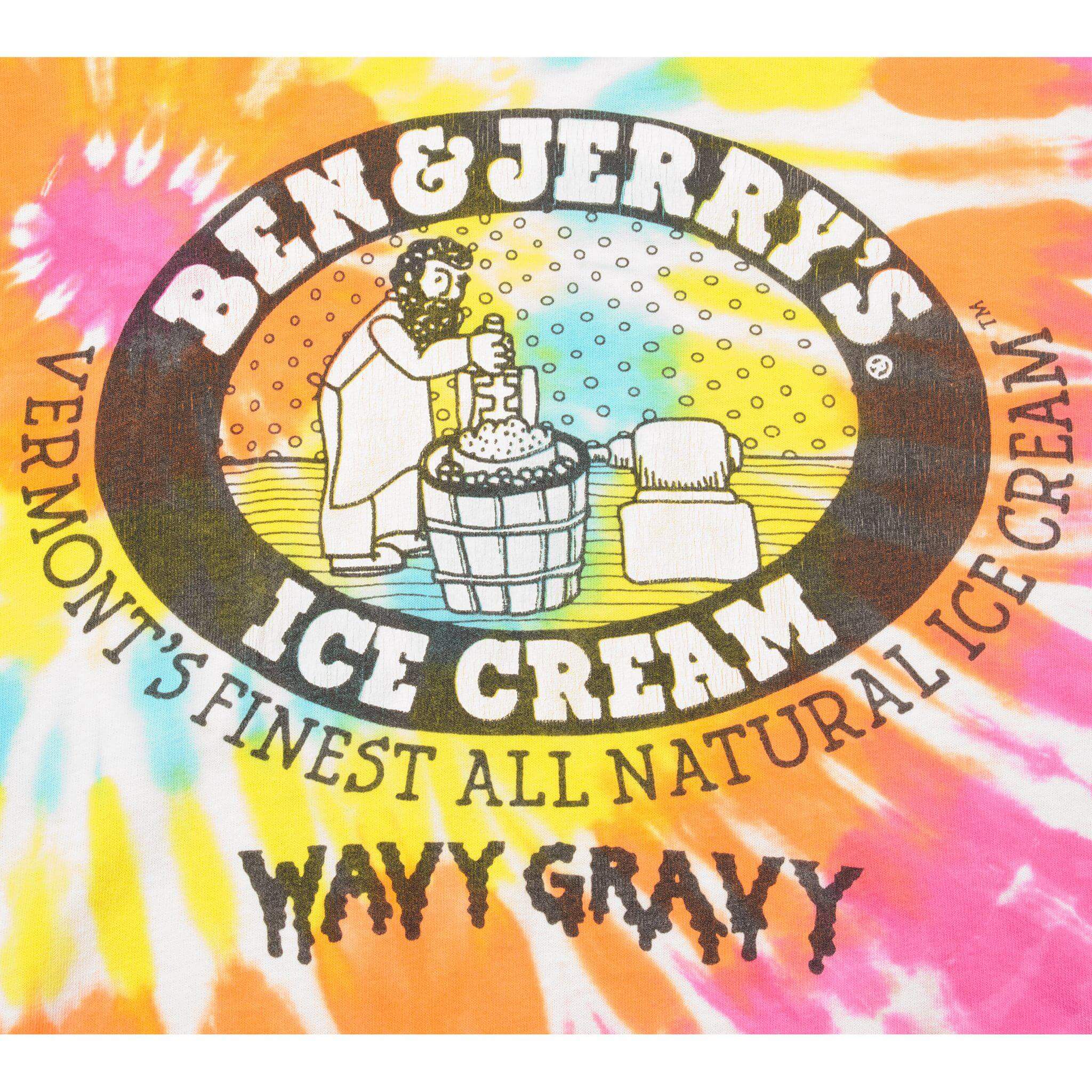 VINTAGE TIE DYE BEN & JERRY'S TEE SHIRT SIZE XL 1990s