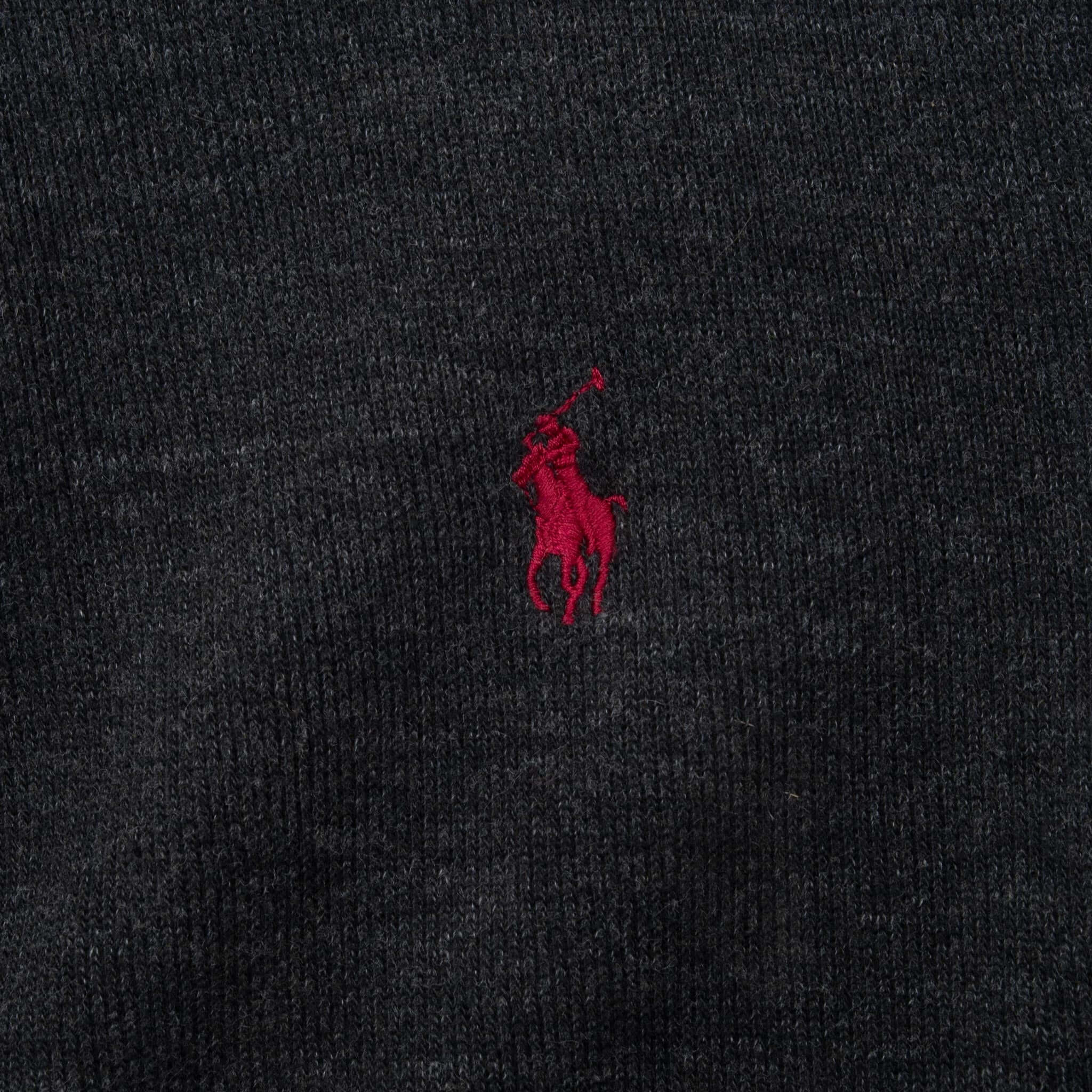 Polo Ralph Lauren Dark Grey Quarter 1/4 Zip Sweater Size XL