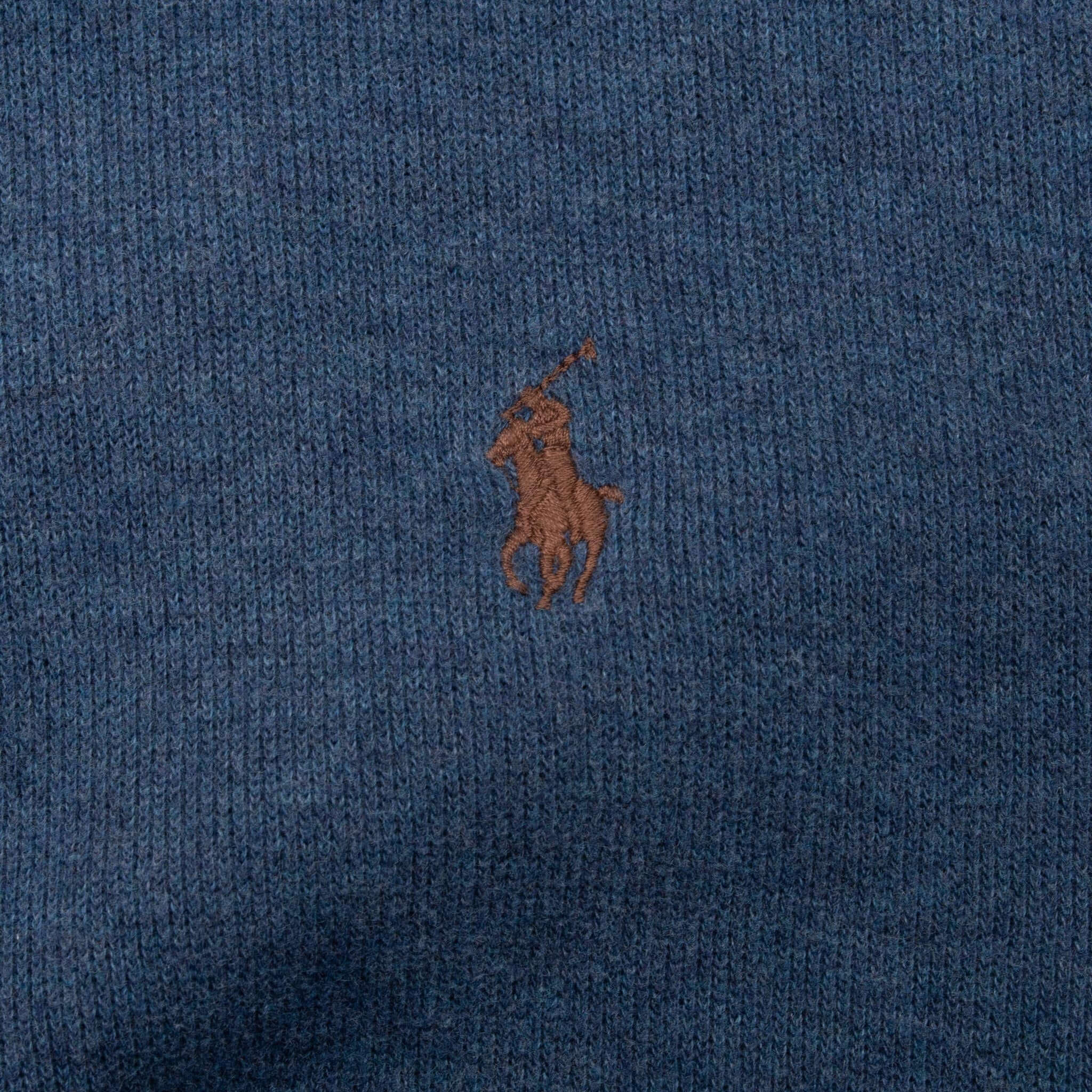 Vintage Polo Ralph Lauren Blue Quarter 1/4 Zip Sweater Size XL