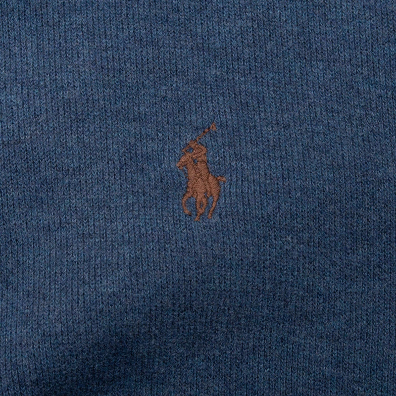 Vintage Polo Ralph Lauren Blue Quarter 1/4 Zip Sweater Size XL