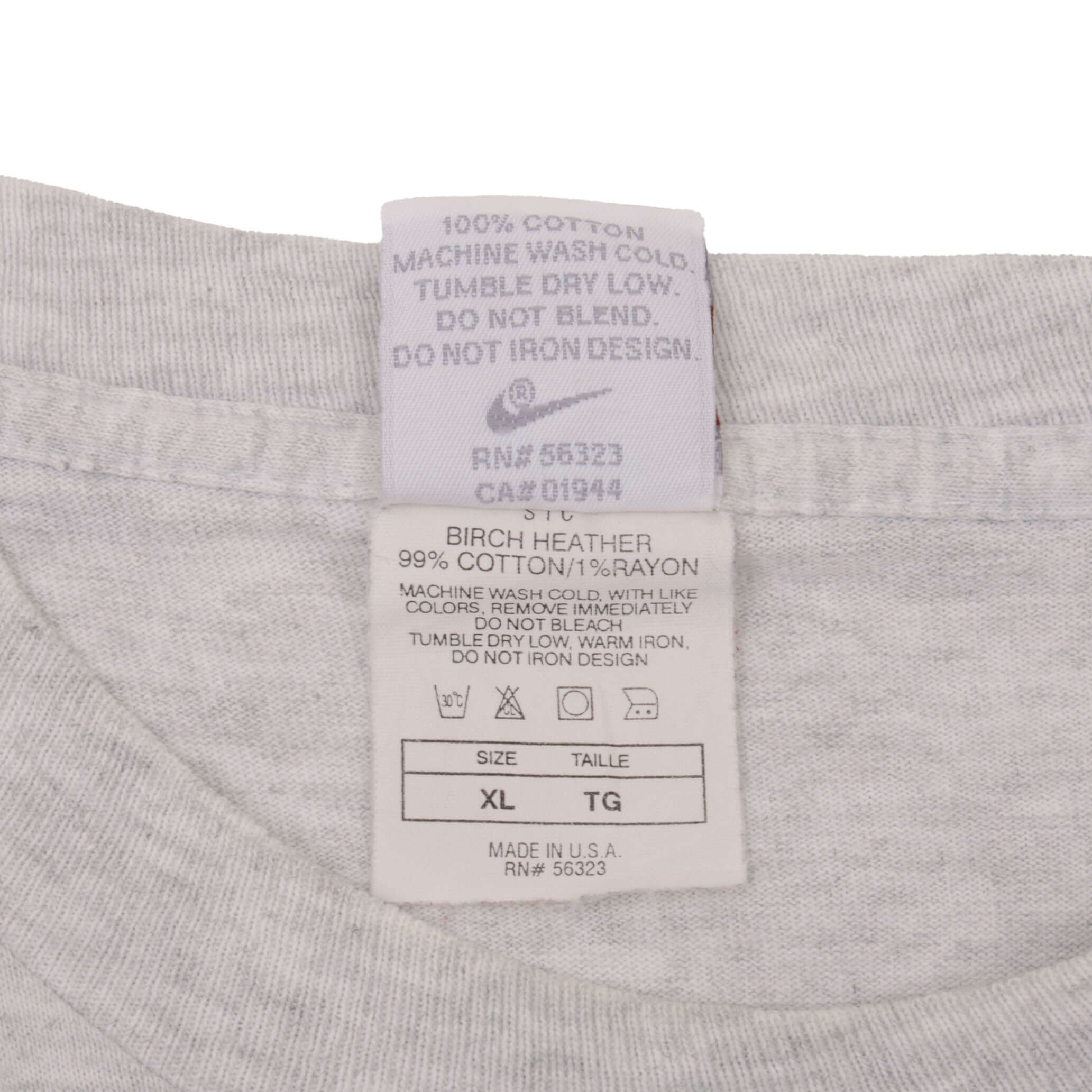 Vintage Nike Athletics Tee Shirt Size Large Made In USA With Single Stitch Sleeves